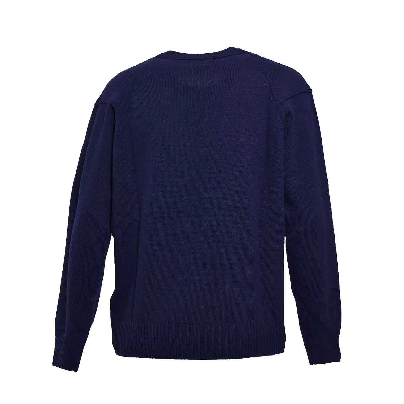 Shop C.p. Company Round Neck Sweater In Blue