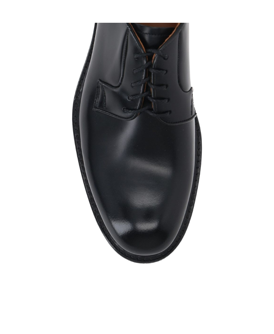 Doucal's Almond-toe Leather Derby Shoes In Black
