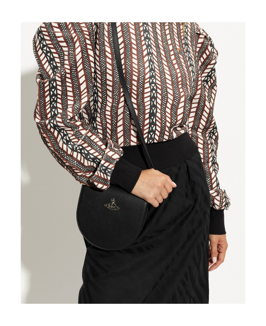 Vivienne Westwood Orb-detail Shoulder Bag In Black