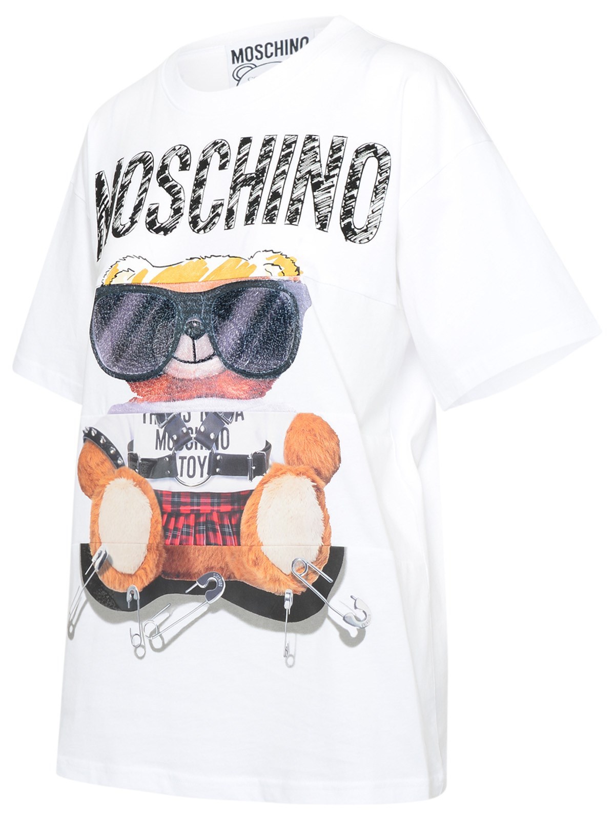 Moschino Toy-bear Print T-shirt In White