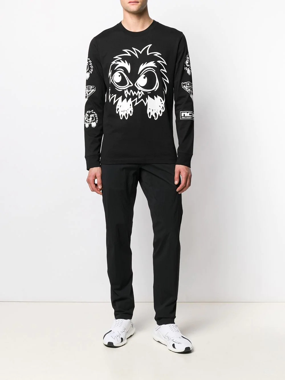 Mcq By Alexander Mcqueen Monster Pattern Printed Hoodie In Black