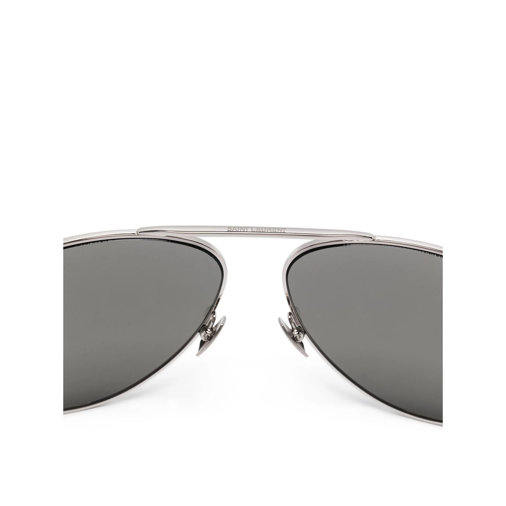 Saint Laurent Full Frame Sunglasses In Gray