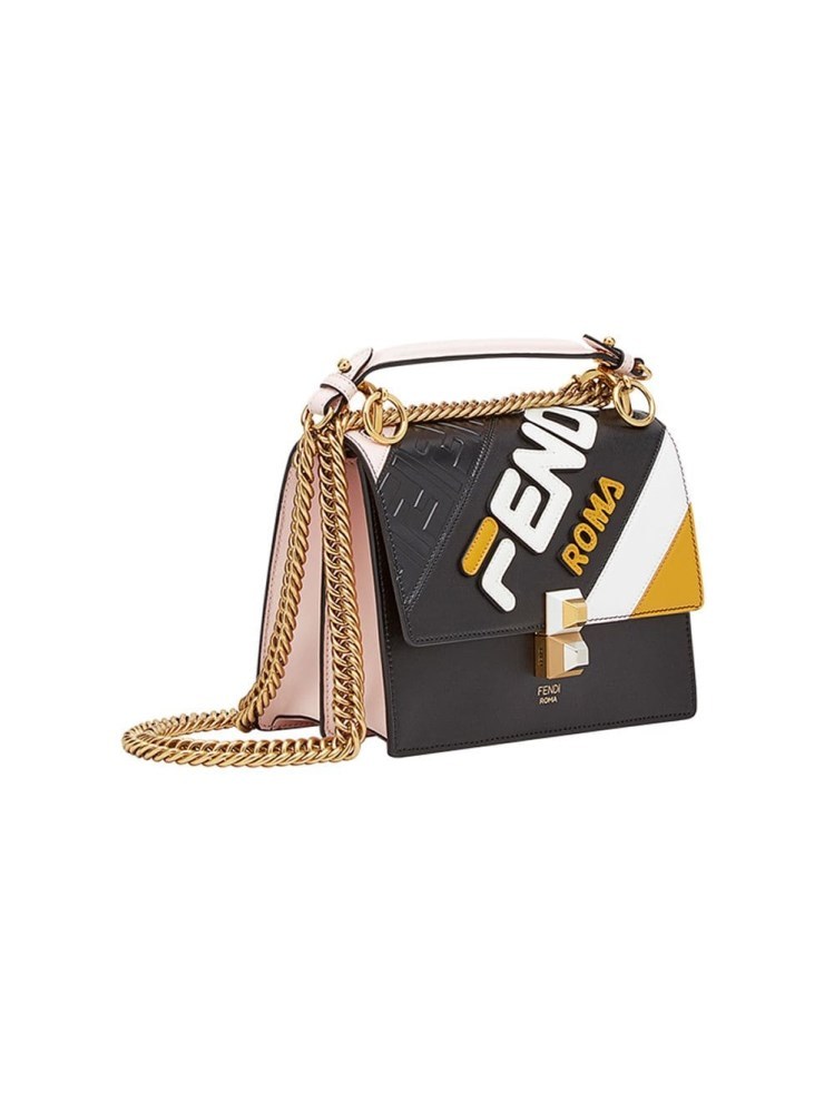 Fendi X Fila Limited Cooperation Mania Series Shoulder Bags In Black