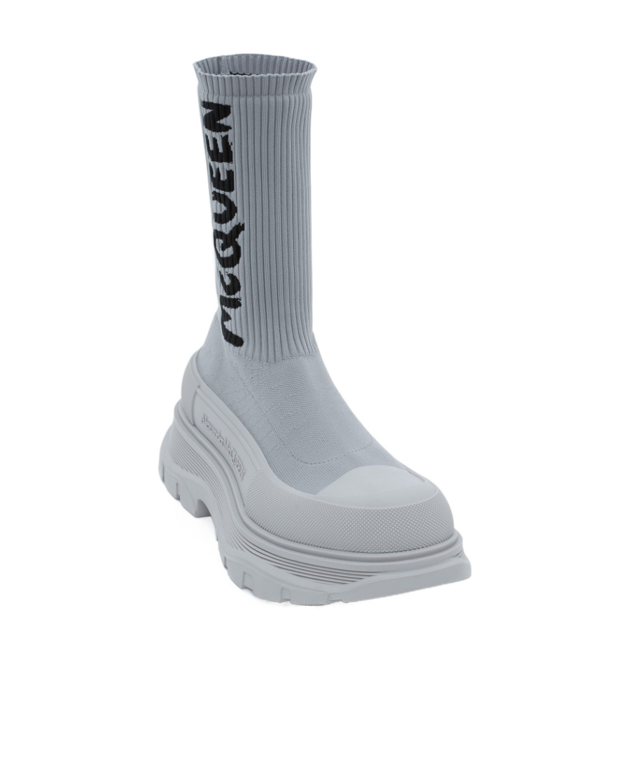 ALEXANDER MCQUEEN SOCK-FIT LOGO-PRINT SNEAKERS