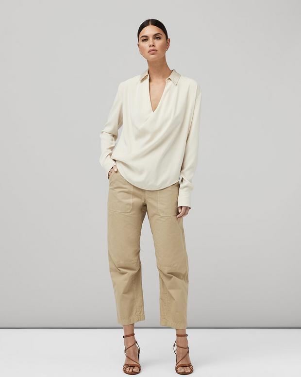 Rag & Bone Belt-loop Casual Pants In Nude