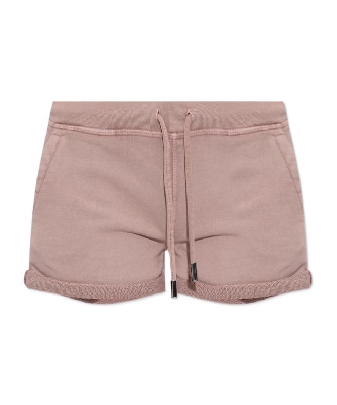 Dsquared2 Logo-print Track Shorts In Nude