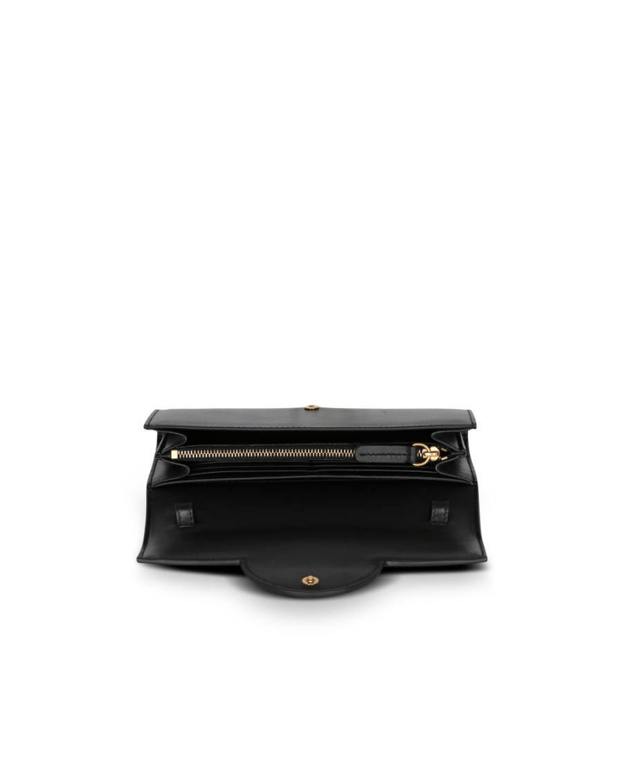 Balmain B-buzz Leather Wallet In Black