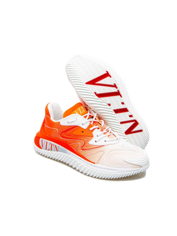 Valentino Vltn Gradient-effect Sneakers In White