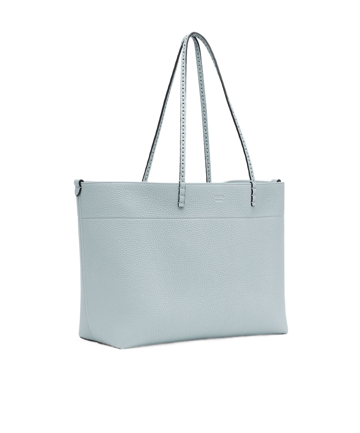 Fendi Double-handle Handbag In Gray