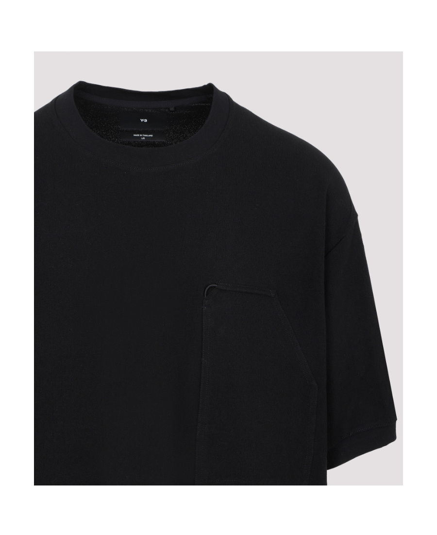 Y-3 Logo-patch Sleeve T-shirt In Black