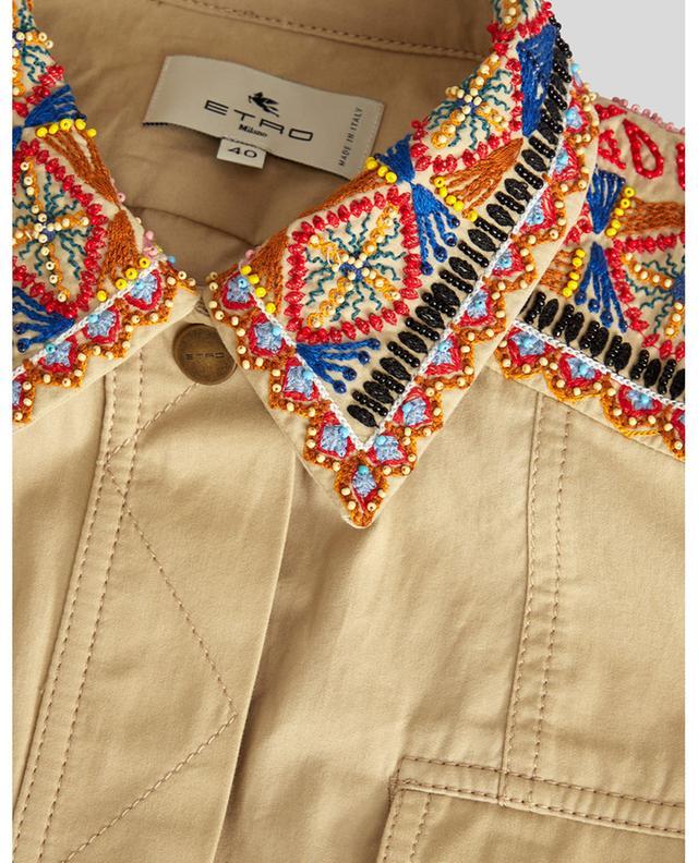 Etro Embroidered Mini Dress In Nude