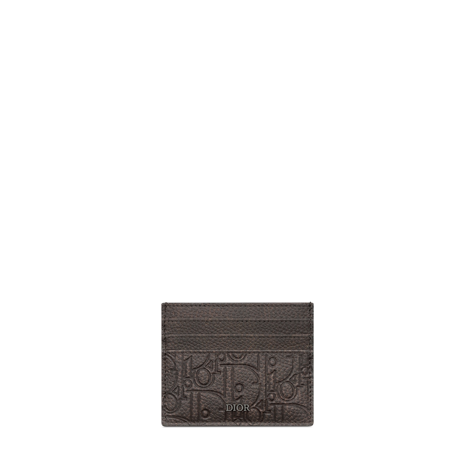 Dior Card Holder In Brown