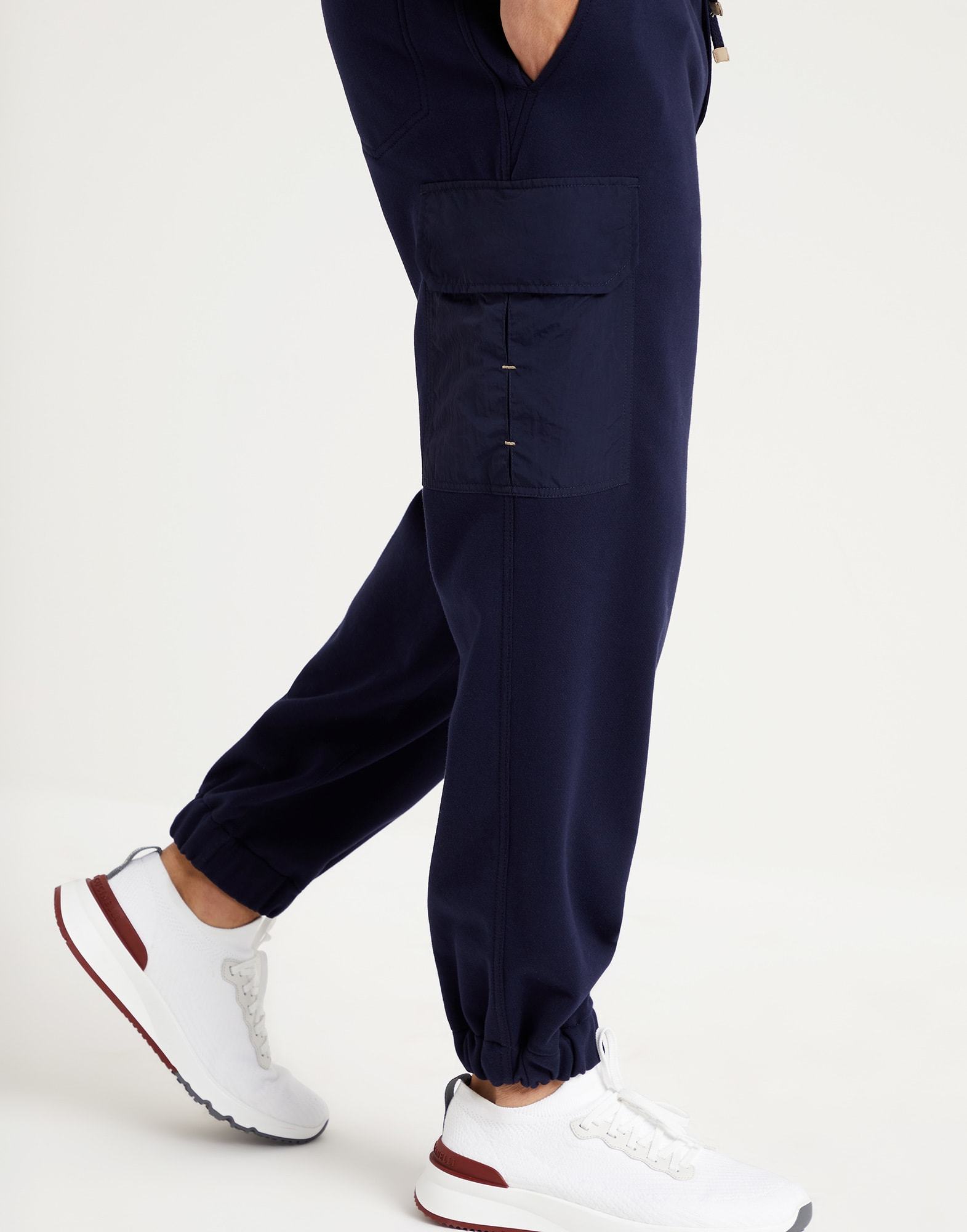 Brunello Cucinelli Straight-leg Cotton-blend Track Pants In Black