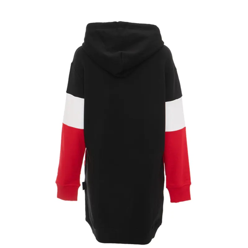 Moschino Spliced Logo Dress In Red