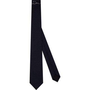 Dior Logo Tie In Black