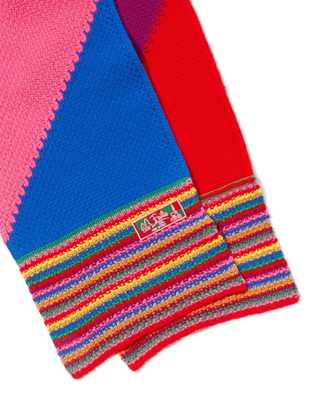 Pucci Colour-block Wool Scarf In Multicolor