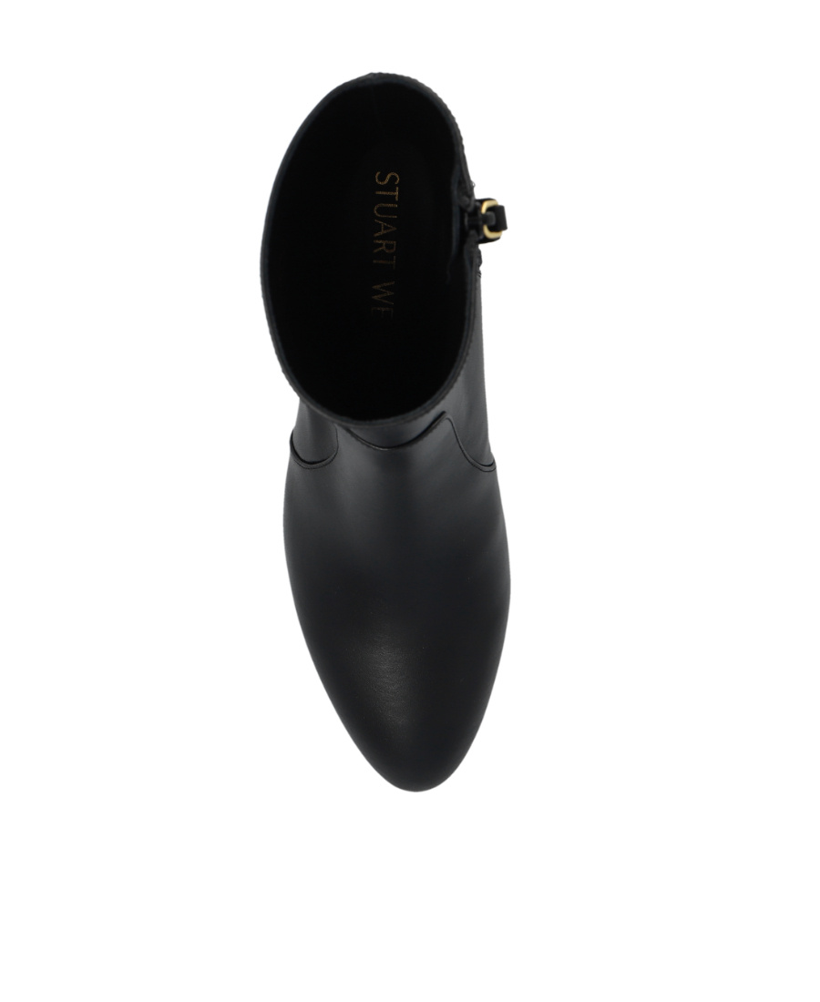 Stuart Weitzman Flareblock 60mm Leather Boots In Black