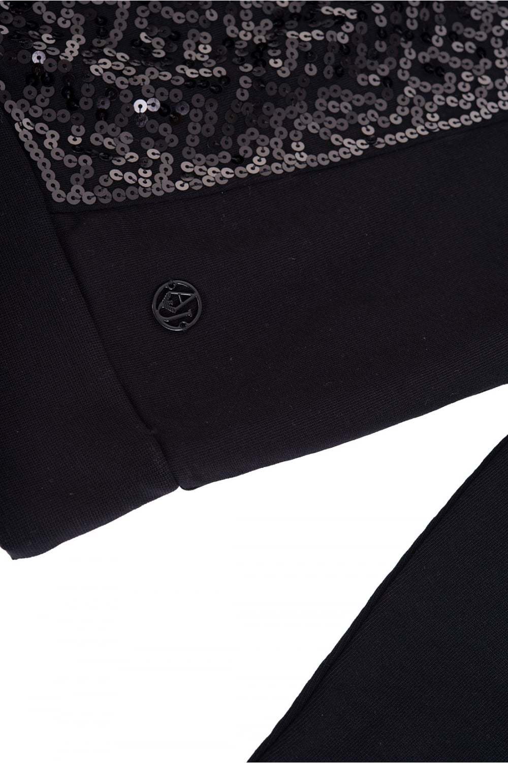 Giorgio Armani Long Sleeve Sweater In Black