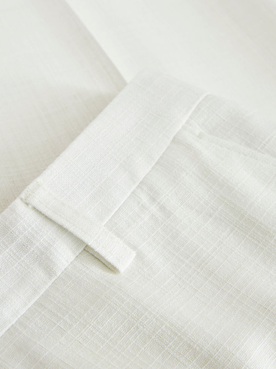Etro Tailored White Trousers With Flared Hem In White