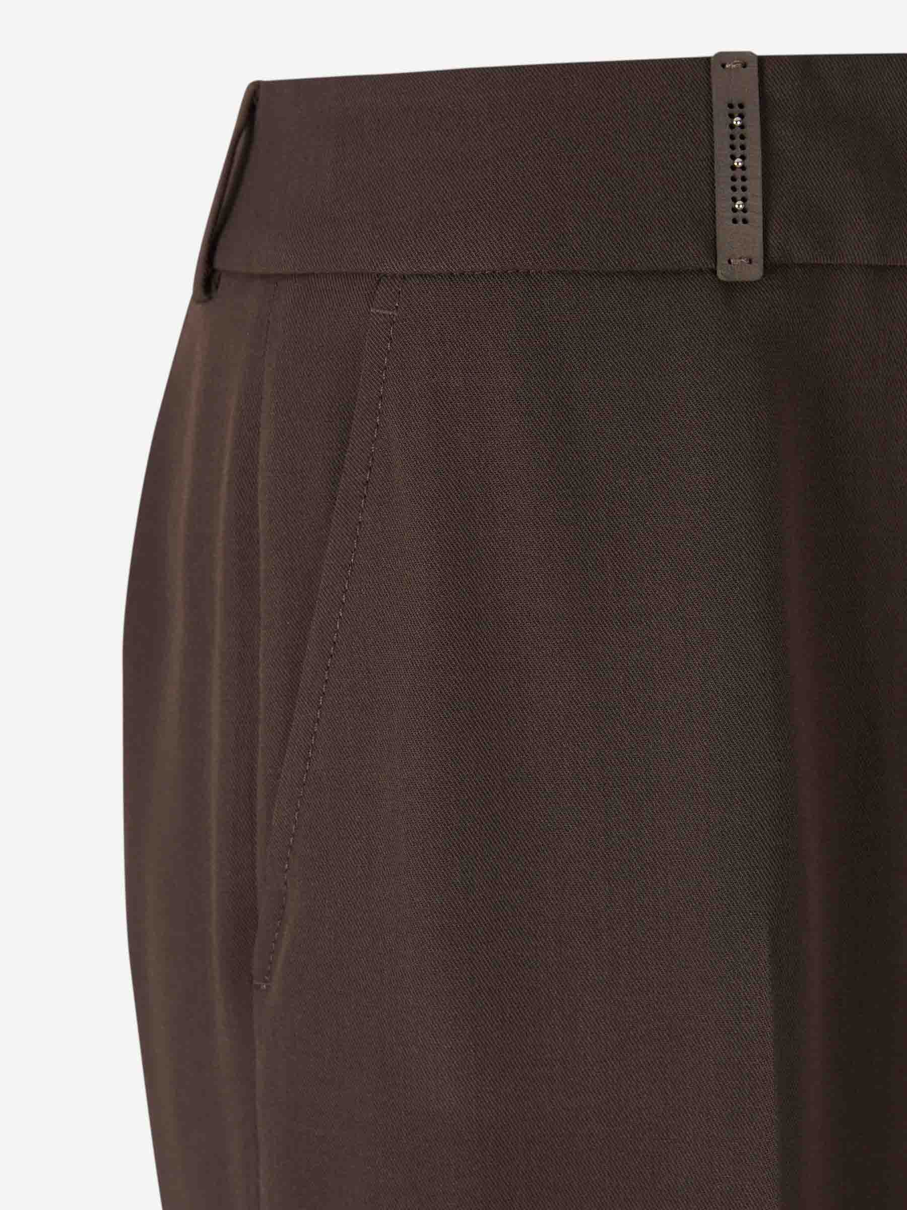 Shop Peserico Tailored Trousers In Black