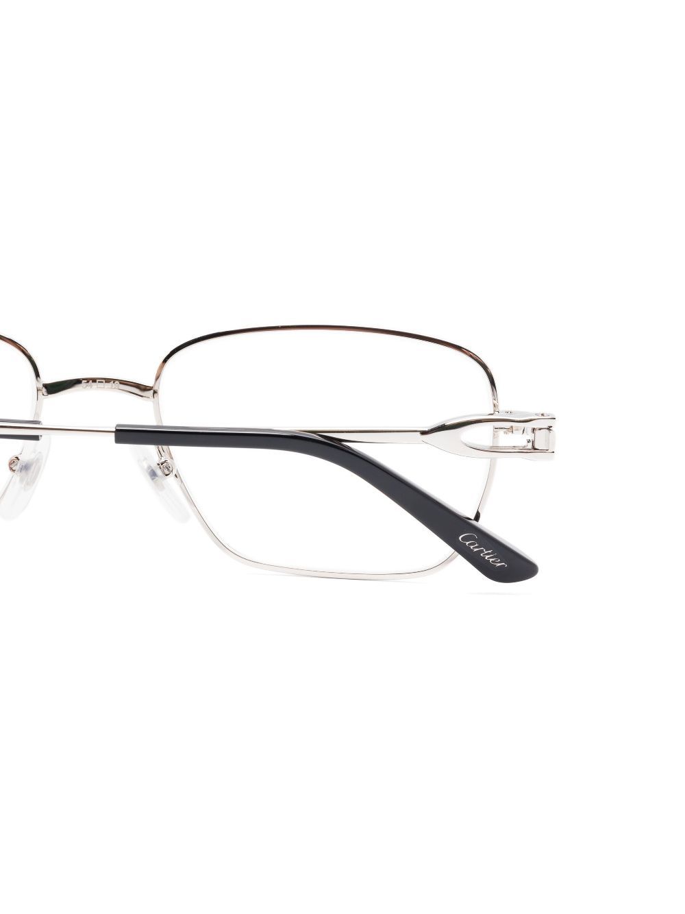 Cartier Rectangle-frame Glasses In White