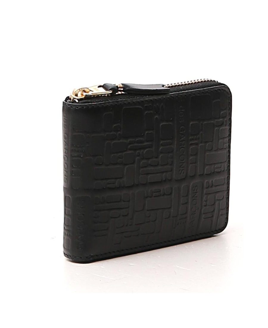 Comme Des Garçons Zip Around Wallet In Black