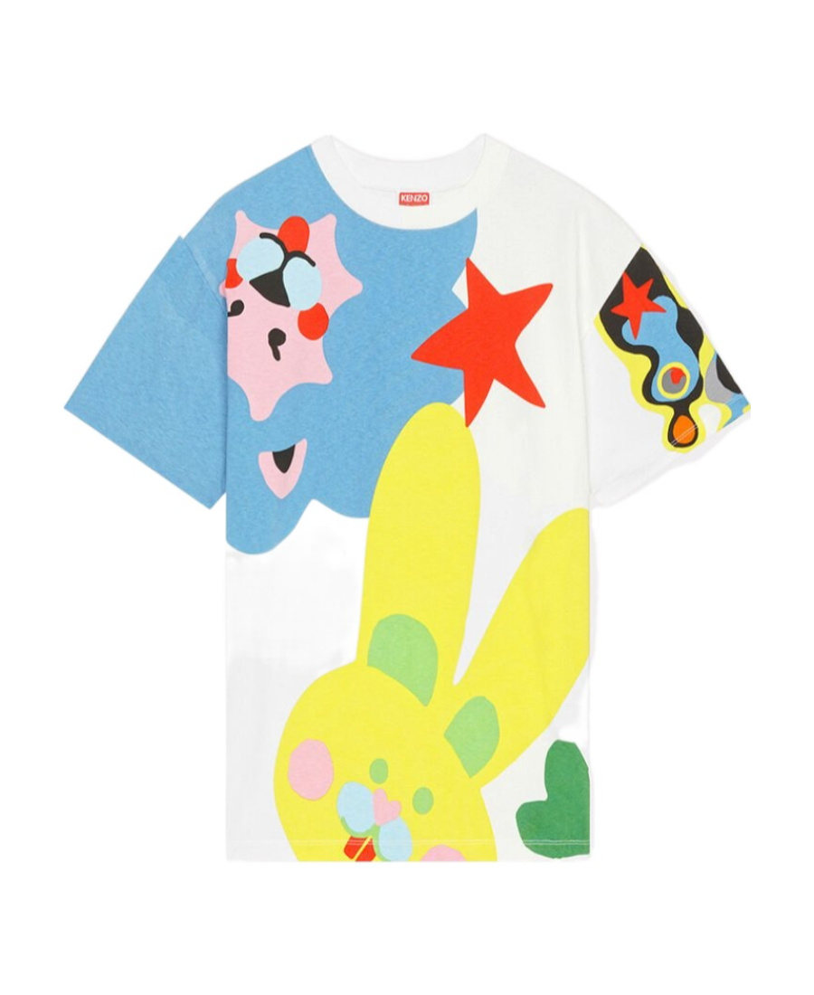 Kenzo Graphic-print T-shirt In Multicolor