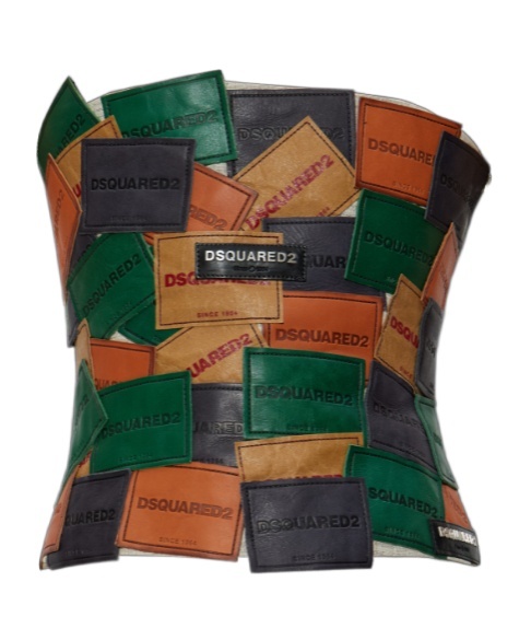 Dsquared2 X Bettter Patchwork Strapless Top In Multi