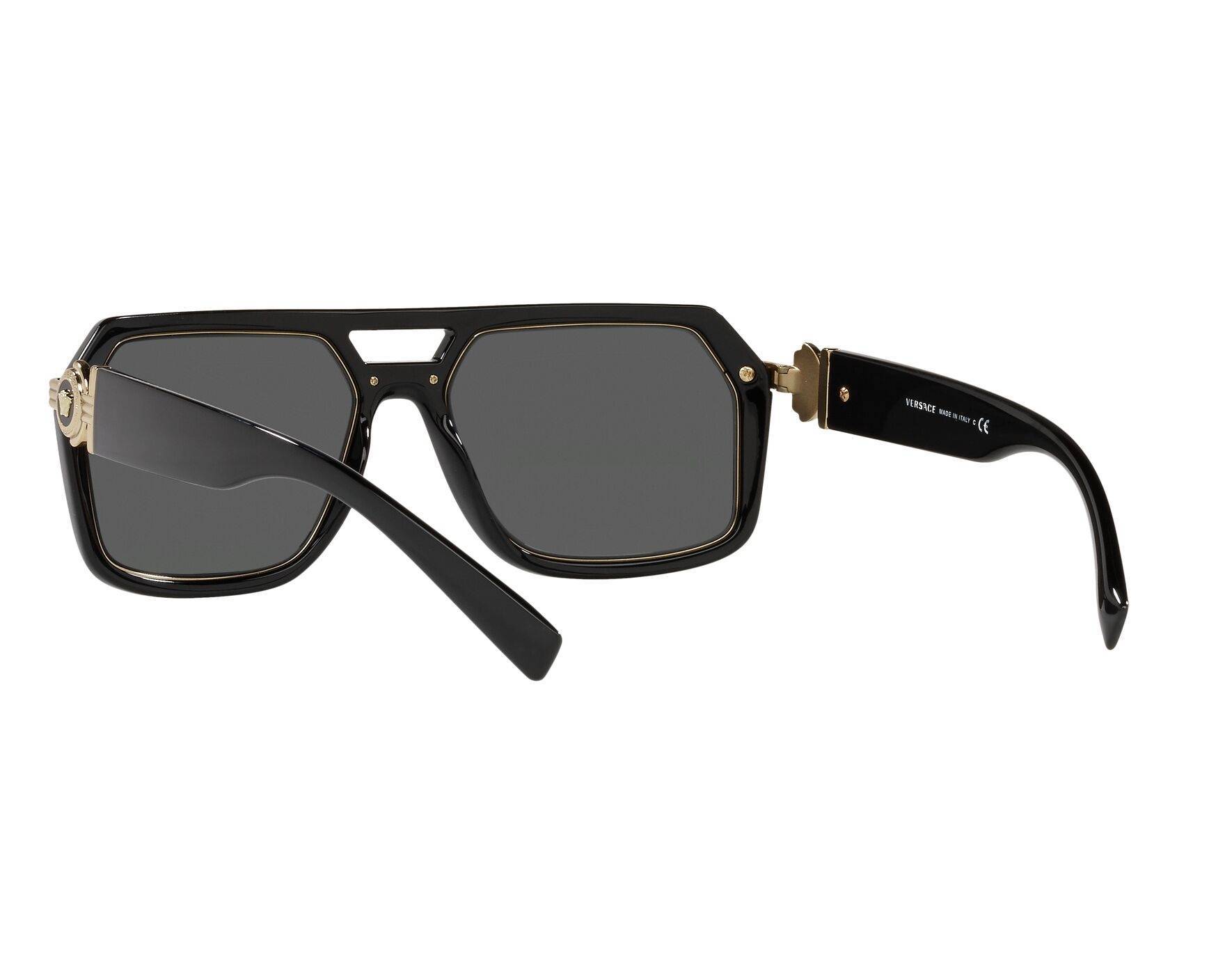 Versace Black Vintage Icon Pilot Sunglasses