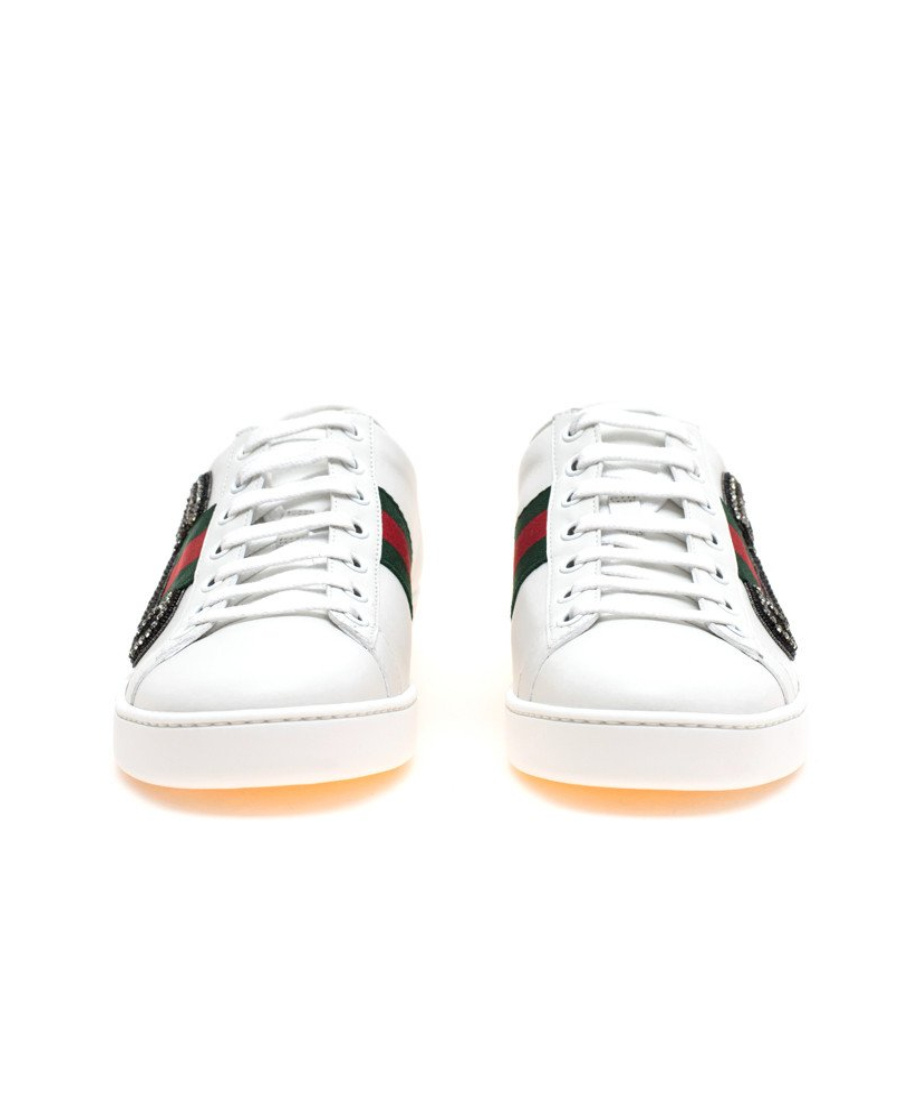 Gucci Safety Pin Casual Sports Shoes In White