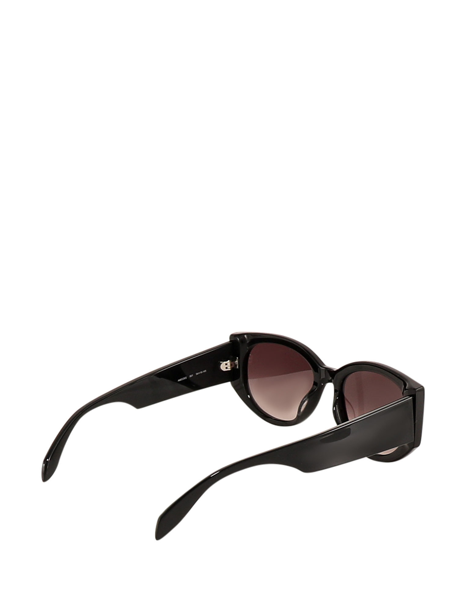 Alexander Mcqueen Logo-print Arm Sunglasses In Brown