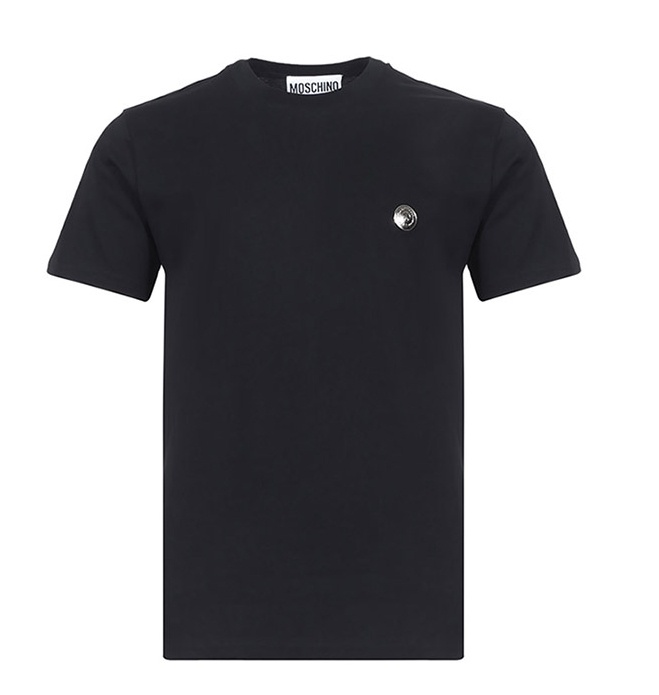 Moschino Logo-print Short-sleeve T-shirt In Black