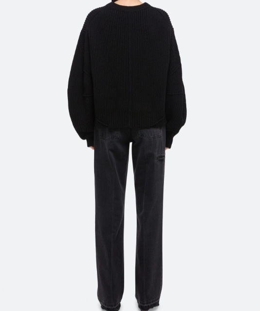 Shop Helmut Lang Long-sleeved Ribbed Zipper Cardigan