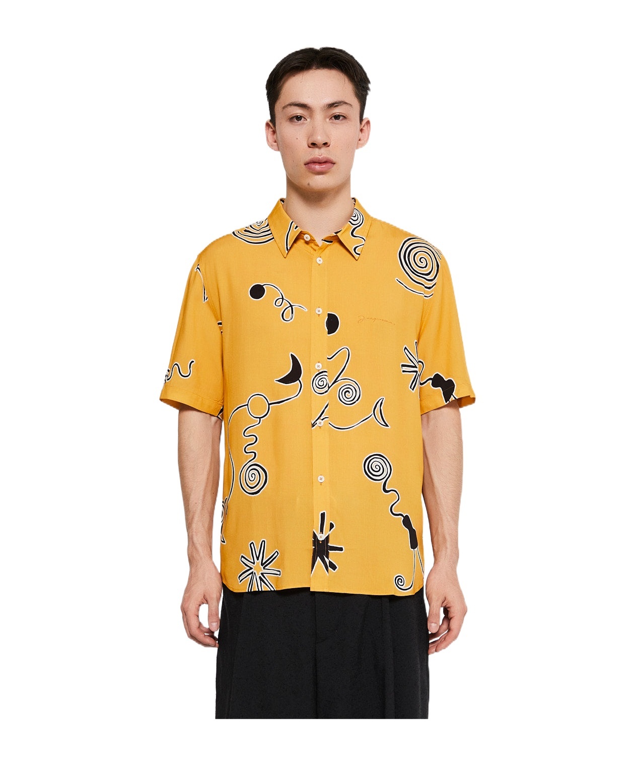 Jacquemus Orange La Chemise Melo In Yellow