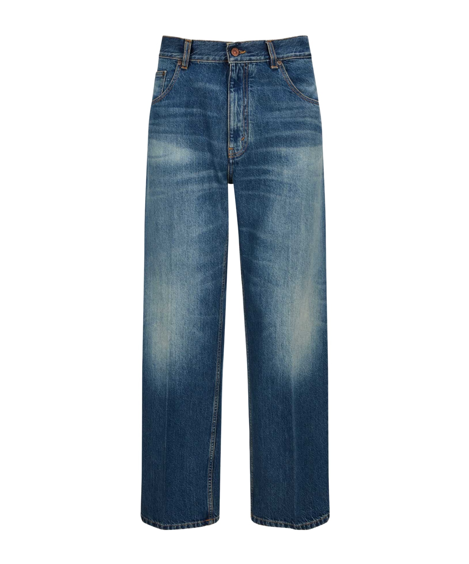 Victoria Beckham Belt-loop Jeans In Blue