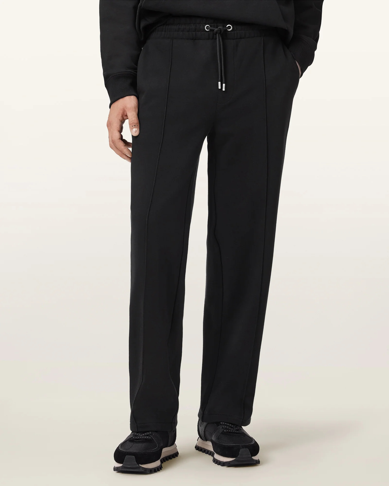 Allsaints Drawstring Sweatpants In Black