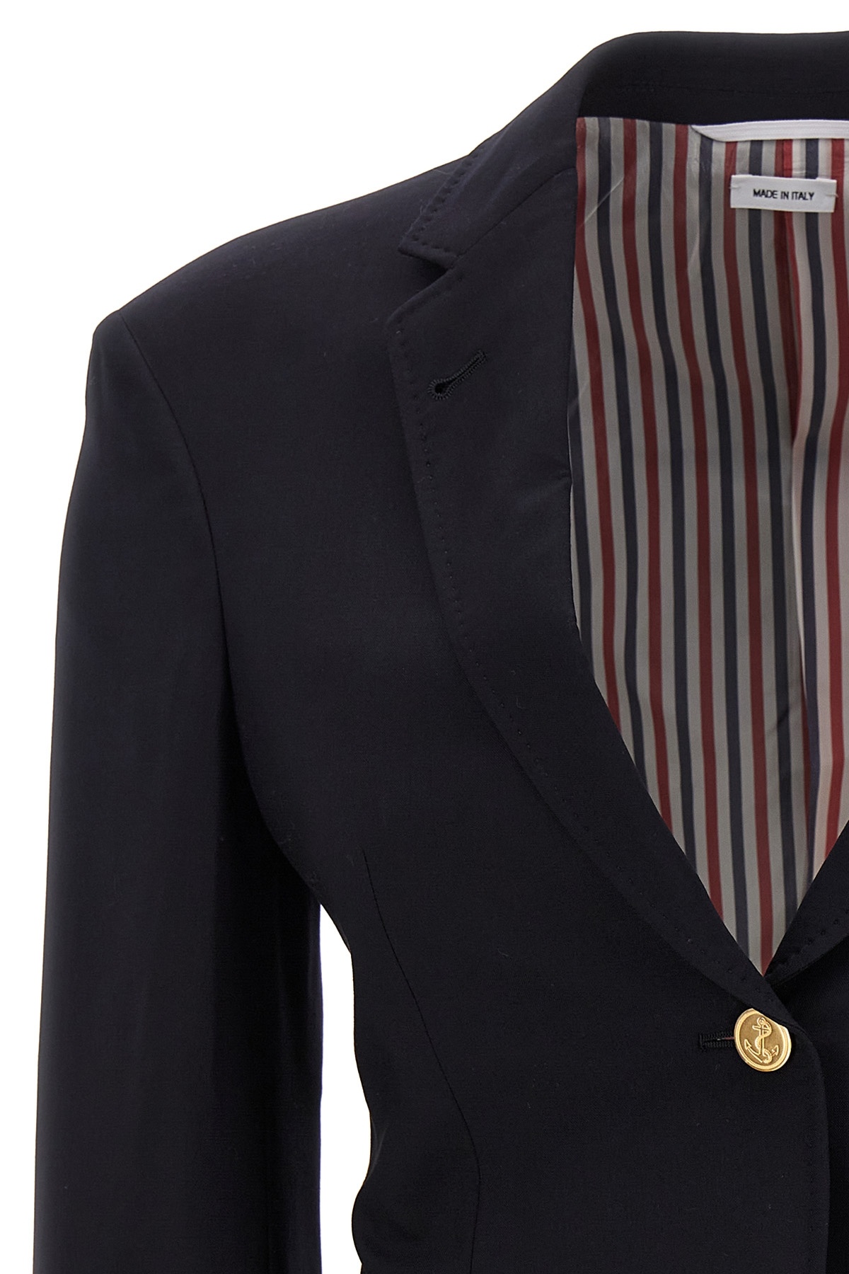 Thom Browne 4-bar Single-breasted Wool Blazer In Black