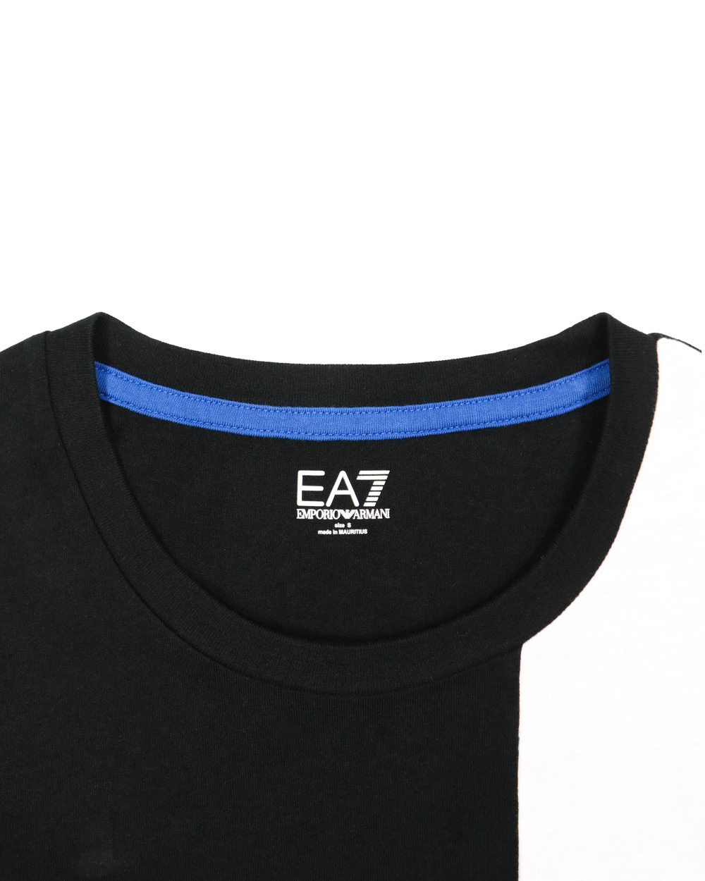 EA7 LOGO PRINTED ROUND COLLAR T-SHIRT