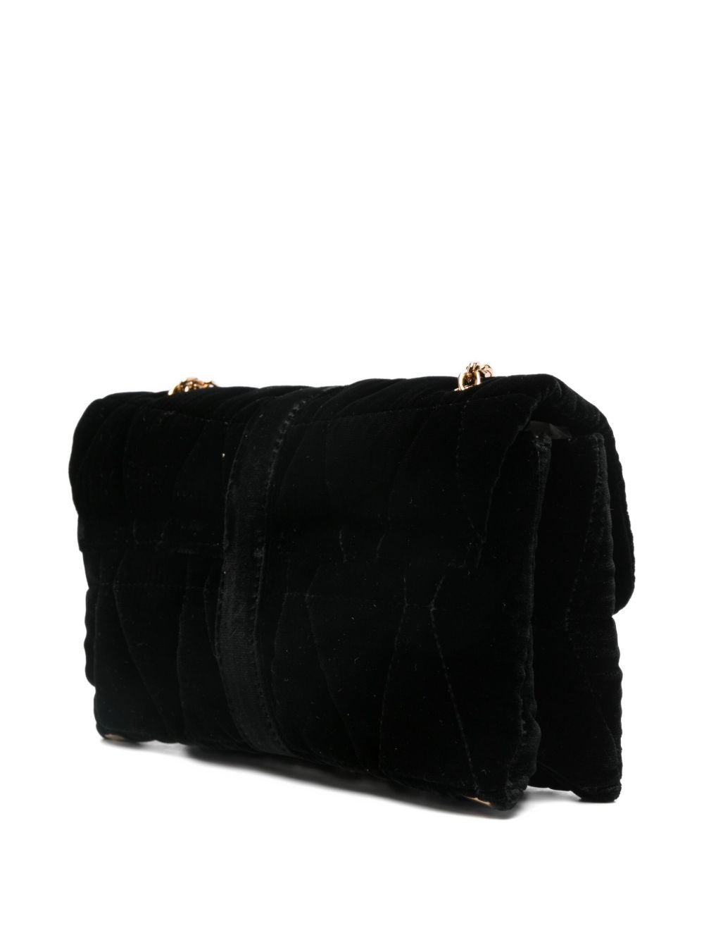 Versace Structured Black Bag With Subtle Hardware Accents In Black