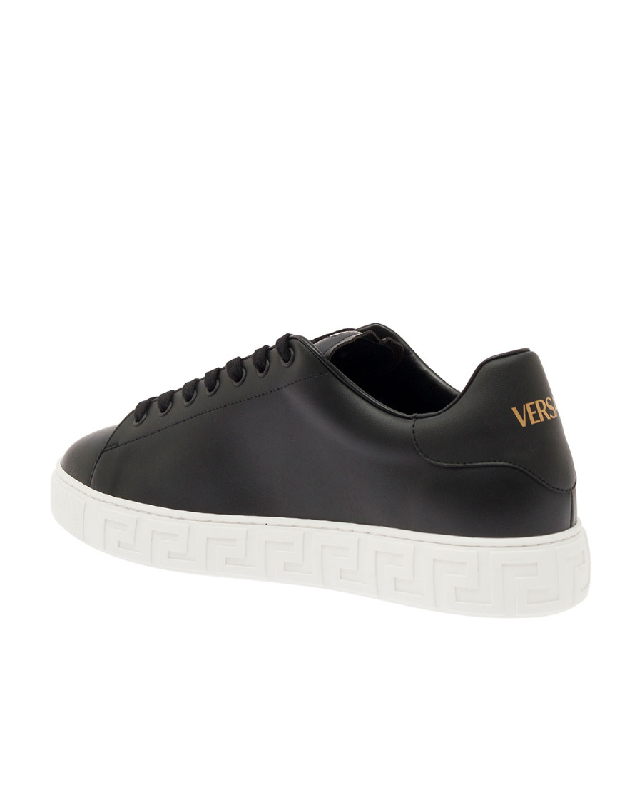 Versace Greek Sneaker In Black
