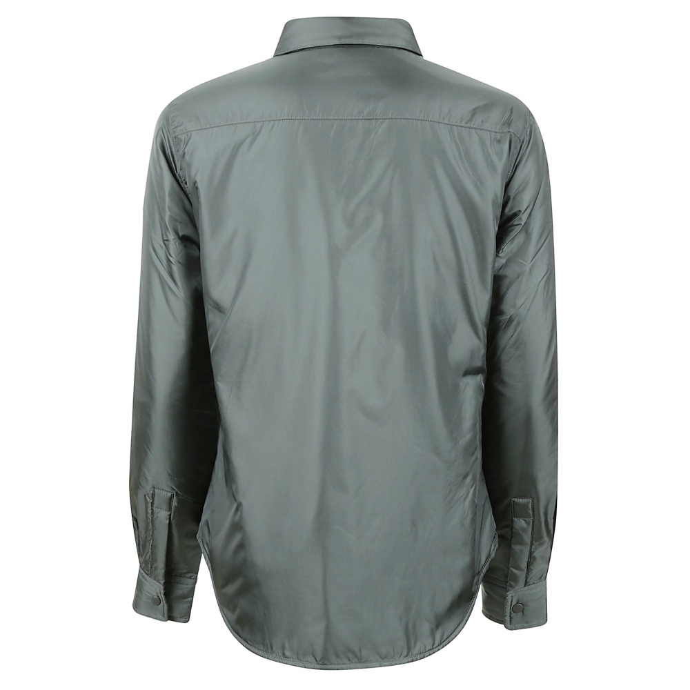 Aspesi Shirt-style Cotton Coat In Gray