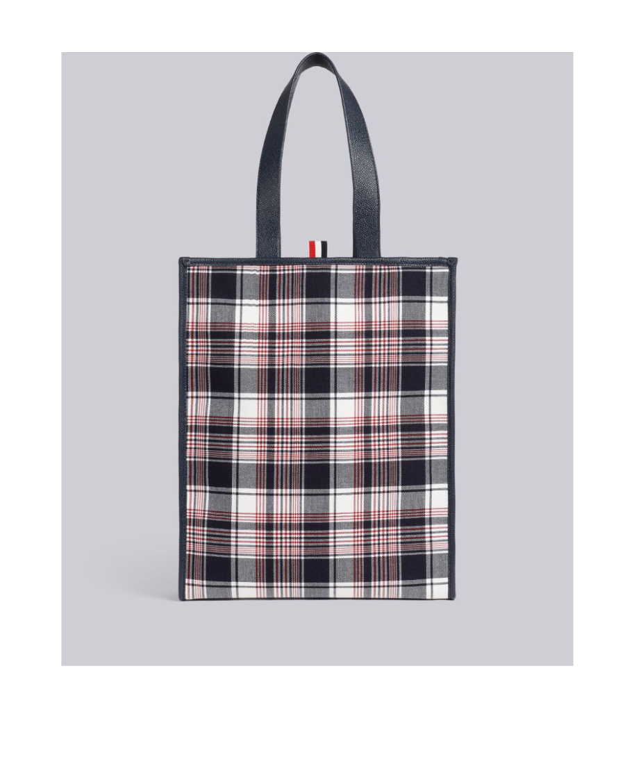 Thom Browne Vertical Rwb-webbing Stripe Tote Bag In Multicolor