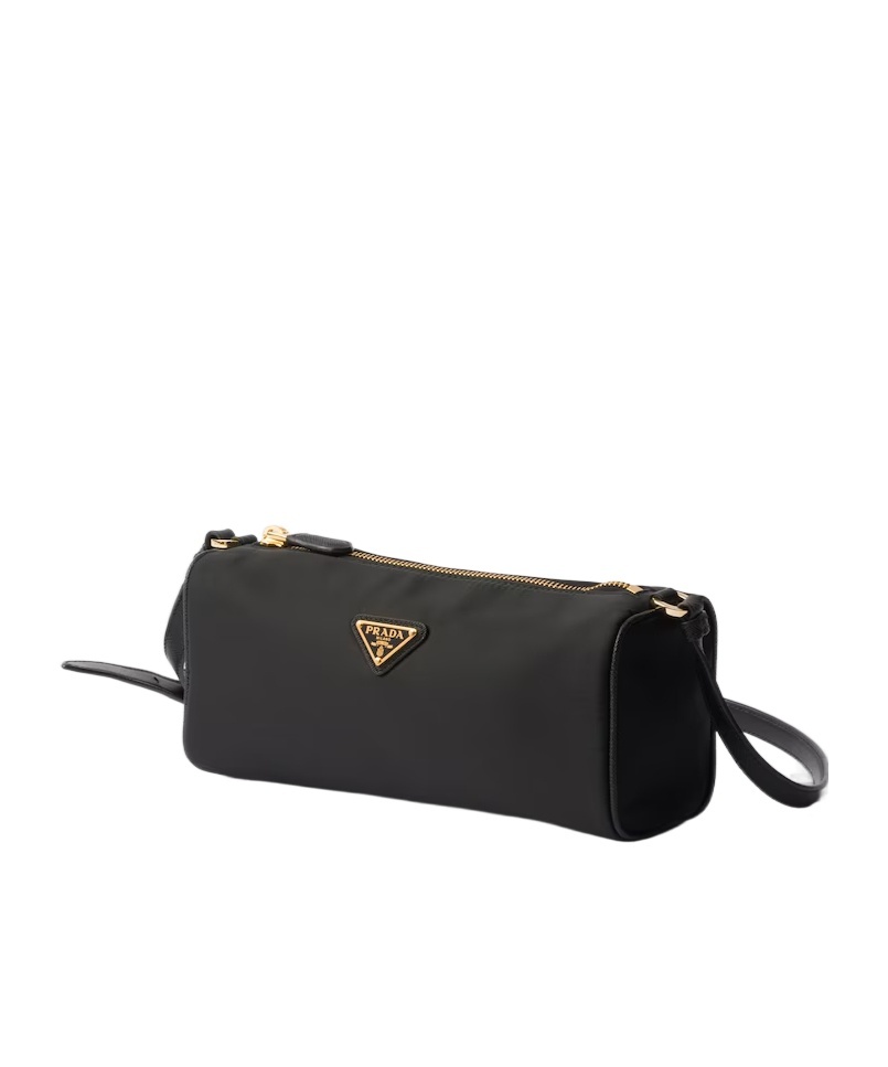 Prada Bowling Shouder Bag In Black