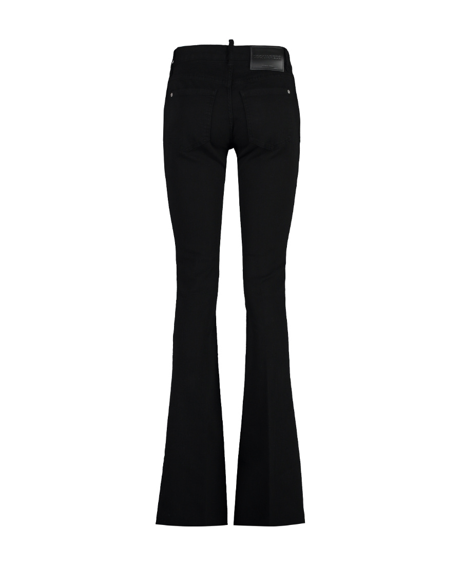 DSQUARED2 LOW-RISE FLARED JEANS
