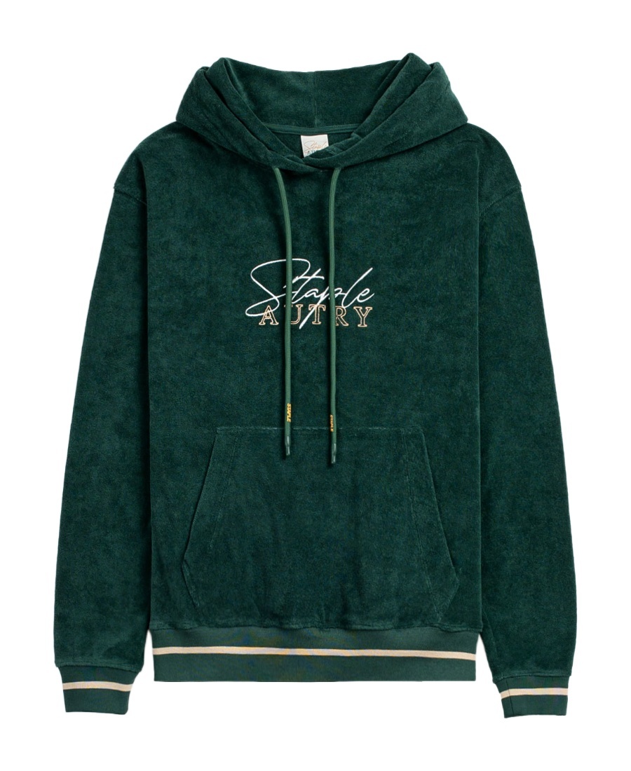 Autry Green Cotton Sweatshirt In Green
