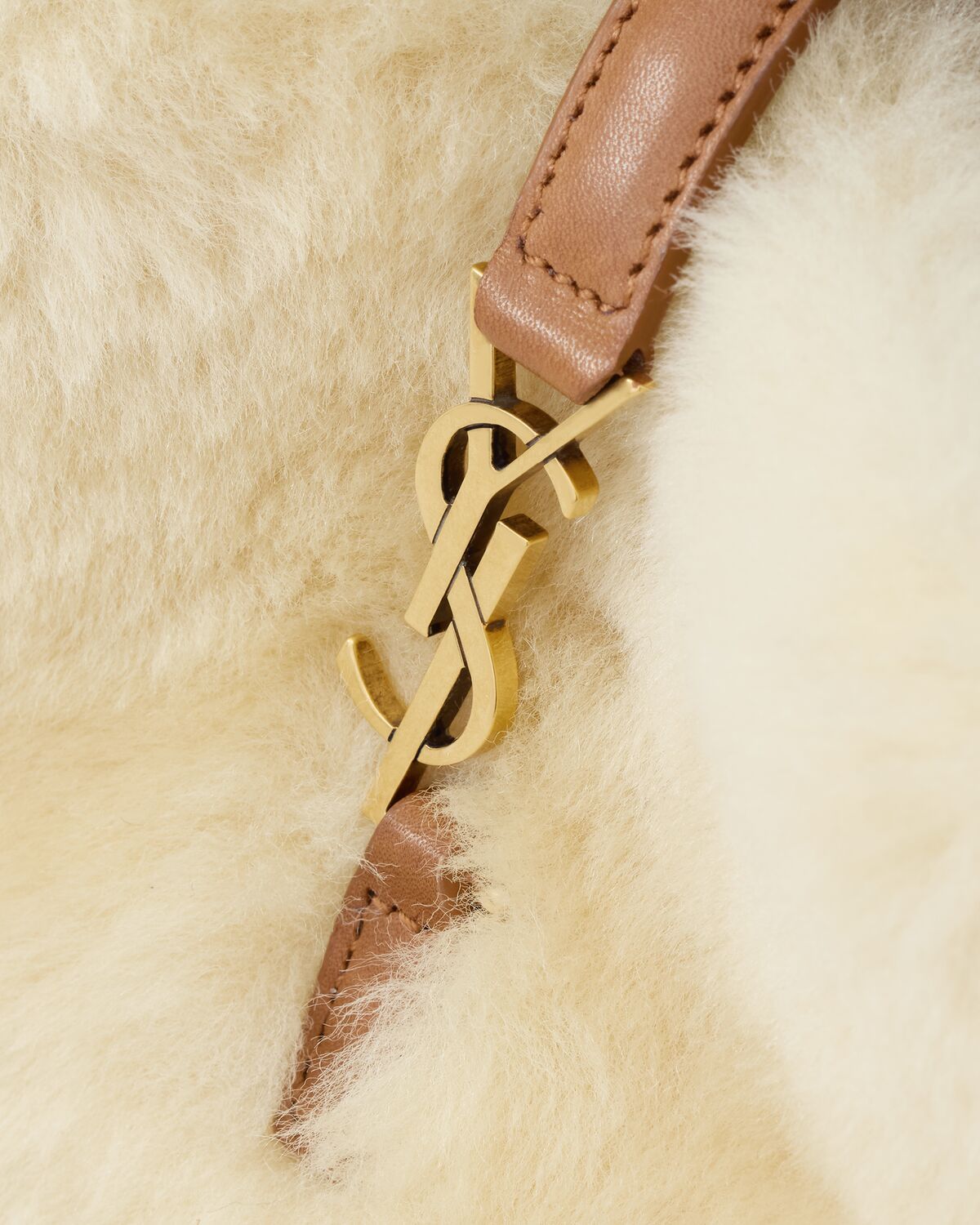 Saint Laurent Le 37 Mini Shoulder Bag In Nude