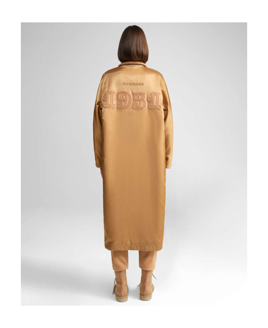 Max Mara Mad1951 Double-sided Coat In Brown