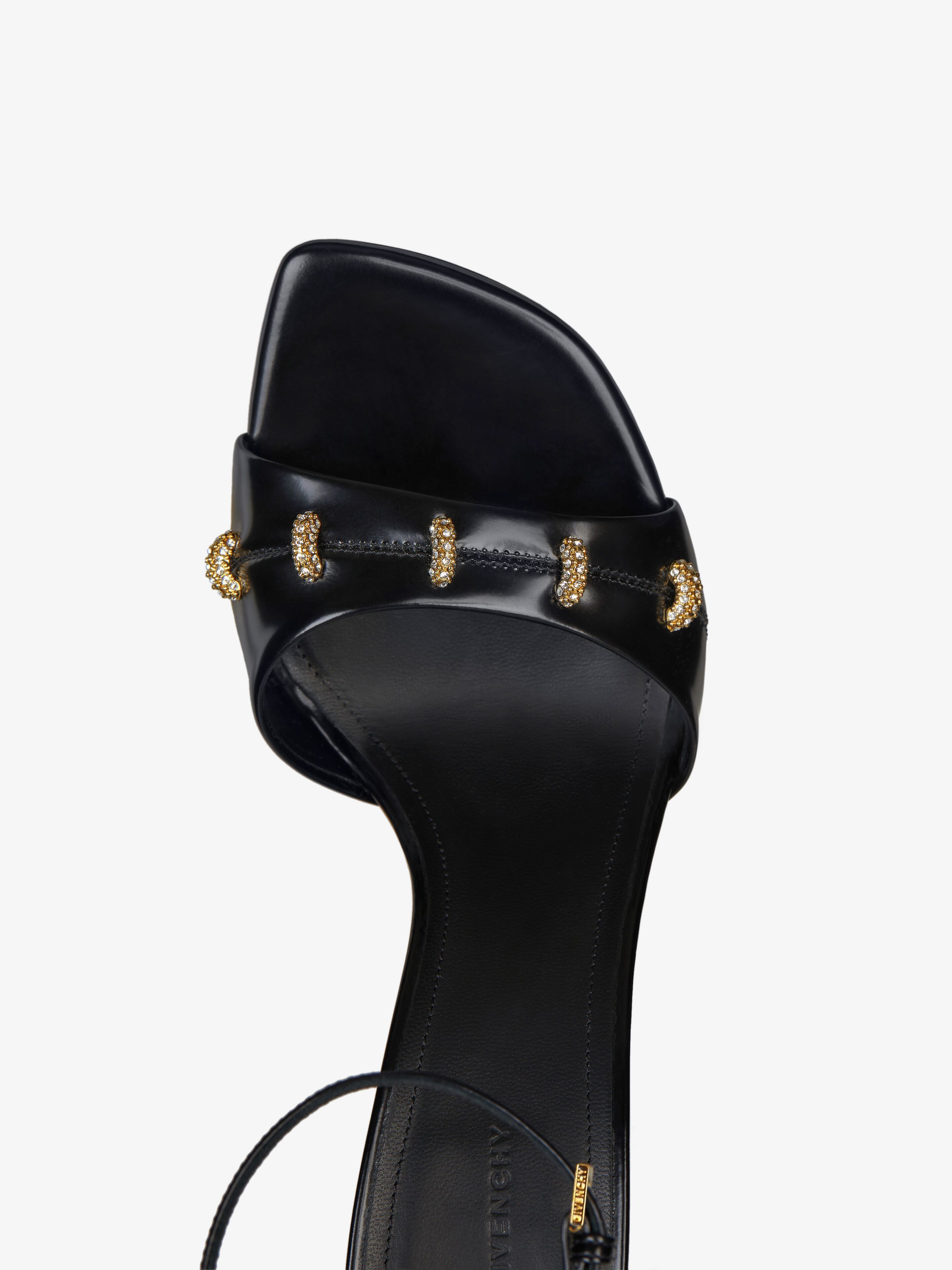 Givenchy 100mm Crystal-embellished Sandals In Black