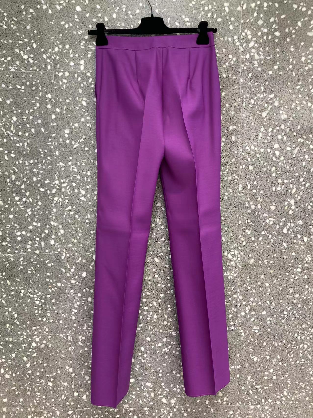 Max Mara Straight Casual Pants In Red