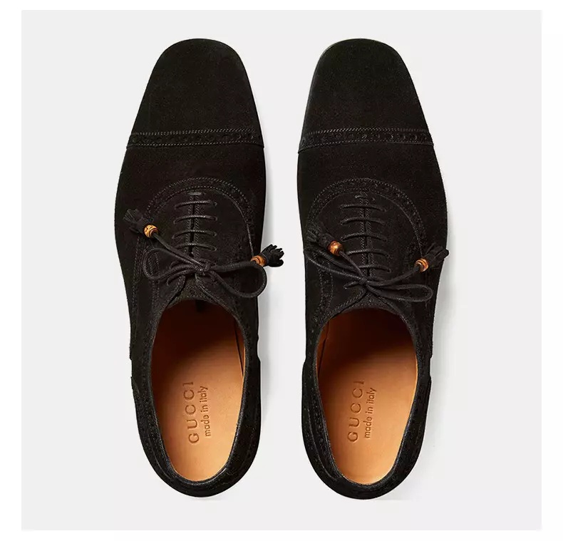 GUCCI TIE CASUAL BUSINESS SHOES